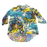 Jams World ‎ 50 Years Hawaiian Button Shirt Blouse Floral Tropical Size Medium Photo 0
