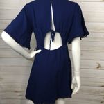 Lush Clothing Lush Navy Open Back Bell Sleeve Dress Photo 4