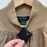Club Monaco  Medium Women Rib Neck Blouse Chemise Tan NWT $119.99 Photo 2