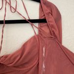 House Of CB  'Baby 'Pink Chiffon Cutout Halter‎ Mini Dress/Size XL Photo 13