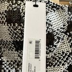 Steve Madden Reta Black White Sequin Embellished Strapless Mini Dress Size 2 NWT Photo 4