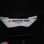 American Giant Women's Moto Full Zip Mike Rowe Made In USA Size XL Black Photo 2