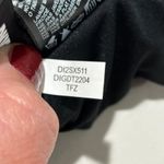 DKNY Bandeau Maillot One Piece Swimsuit Black & White Geometric Print size large Photo 9