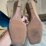 Caslon  Nordstrom size 9 Paola tan ankle wrap leather strappy wedge sandals new Photo 3