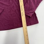 Paige ‎ Top Womens Small Red Purple Ribbed Knit Long Sleeve Turtleneck Lace Trim Photo 5