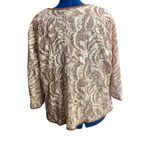 NORM
THOMPSON, Escape from the Ordinary,Shrug/Sweater, Sz 1X, Brown & White Brown Photo 2