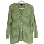 Vtg Escada Elements Chunky knit Cardigan green Sz L Preppy Academia Goblin core Size L Photo 1