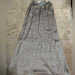 Jade and Jane Leopard Satin Slip Dress Size Large NWT Tan Photo 0