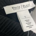 White House | Black Market  BLACK honeycomb zipper sweater small NEW Photo 7