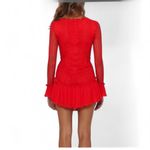 Hello Molly ❤️ Lace Ruffle Cocktail Dress - NWT, M Photo 2