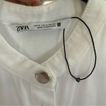 ZARA women’s White Sleeveless Romper size small Photo 2