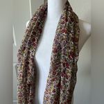 Flowery scarf Purple Photo 2