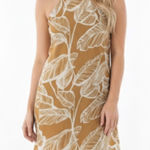 Blooming Jelly medium gold tropical print dress Photo 0