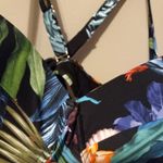 Terra & Sky TS 2X Tahitian Underwire Bikini NWOT Plus in Black Floral Photo 8