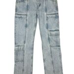 GRLFRND  Naomi Low Rise Slim Cargo Jeans Tao Size 27 Photo 2