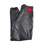 Spanx NWT Leather Like Jogger Pants Black Faux Leather Pull On Size Small 20364 Photo 8