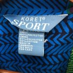 Vintage Koret color block bright zip up jacket Blue Size M Photo 5