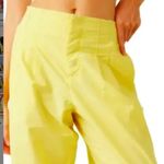 Free People Movement Mesmerize Me Cargo Pants in Afterglow sz medium NWOT Yellow Photo 3