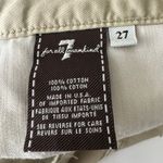 7 For All Mankind  Josefina Boyfriend Khaki Chinos Army‎ Green Shorts Size 27 Photo 5