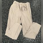 Lovestitch Women’s Love stitch Medium Beige Striped Pants Photo 0