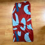 Sir. the Label Frankie Gathered Midi Skirt in Ruby Reflection Size SIR 2 US 6 Red Photo 7