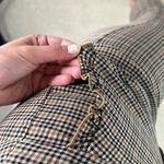 ZARA : Brown Plaid Ruffled Dress Pant Photo 6