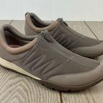 Easy Spirit Be Strong 2 Zipper Front Walking Sneakers Shoes 12M Taupe $70 Photo 0