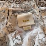 Anthropologie  Maeve White Floral Lace Macie High Neck Tank Top Photo 4