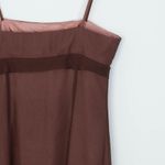 BCBGMAXAZRIA  Womens‎ Silk Babydoll Slip Dress Size 8 Brown Y2K HOCO Fairy Event Photo 9