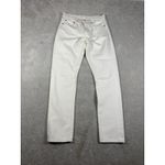 Levi's ‎ 501 S Premium Jeans Women's 28x30 Straight Button Fly White Photo 1