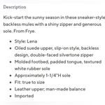 Frye - Lena Mule Women's Slip-On Suede Sneakers Size 8 Photo 12