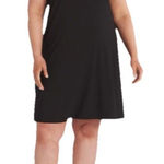 Market & Spruce Essential Pocket Tee Shirt Dress Black 2x Photo 0