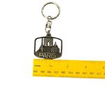 Vintage Mirel PARIS Keychain Made in France Silver Metal Photo 11
