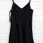 City Studio Black Lace Corset Bodice Spaghetti Straps ALine Dress Plus Size 20W Photo 3