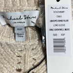 Michael Stars  Sweater Lakin Cropped Crewneck Pullover Chenille Chalk XSP NWT Photo 4