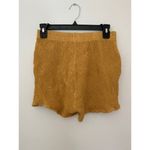 Donni Waffle Knit Shorts $114 GUC Lounge Comfort Mini Mustard Honey Yellow Small Photo 8