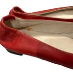 AGL Attilio Giusti Leombruni Peep Toe Flats Red Size 5 Photo 7