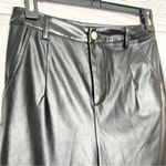 SheIn Black Privé High Waist PU Leather Straight Leg Pants Size 2 XS Photo 2
