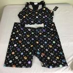 Womens Black Workout set Sz. Large NWT Photo 0