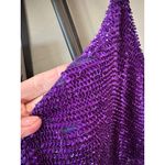 retrofete Jill Sequin Cowl Neck Mini Dress Royal Purple Womens Size XS Photo 9