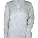 Wallflower Shirt Womens Large Blue Fleece Sweatshirt Basic Neutral Casual Preppy Photo 0