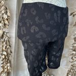 Rae Mode Black Leopard Print Biker Shorts M High Waist Stretch Active Black Size M Photo 4