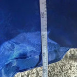 Victoria's Secret Gold Label Blue Floral Satin with White Slip Dress Size L Photo 6