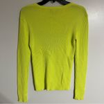 Women’s Lumiere Neon Yellow/Green Basic Long Sleeve Ribbed Top Size Small Yellow Photo 7