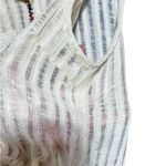 Miss Me  Cream Semi Sheer Lace and Bead Trimmed  Western Country Sleeveless Top Photo 7