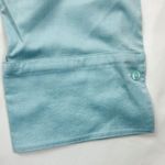 Casual Corner Vintage Pastel Blue Embossed Floral Button Photo 7