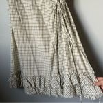 Converse  One Star Women's Plaid Wrap Dress with Ruffle Hem Size Medium Photo 5