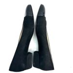 Bruno Magli Suede Black Cap Toe Low Heels Pumps Shoes Size 8.5 AA Photo 5