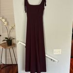 Birdy Grey  Alex Cabernet Gown Maxi Formal Wedding Bridesmaid Burgundy Ties Small Photo 2