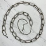 Silver Mesh Chain Link Belt Adjustable Y2K Plus Size One Size ✨ Photo 0